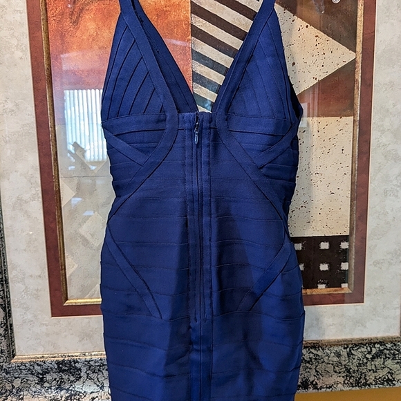 Royal Blue Bodycon Bandage Dress - Picture 5 of 6